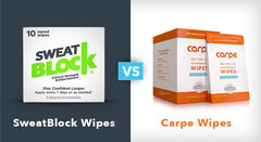 Carpe Antiperspirant Wipes vs SweatBlock Wipes : Which Sweat Wipes are Best?