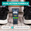 Dual action foot antiperspirant