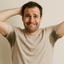 man wondering what causes excessive sweating