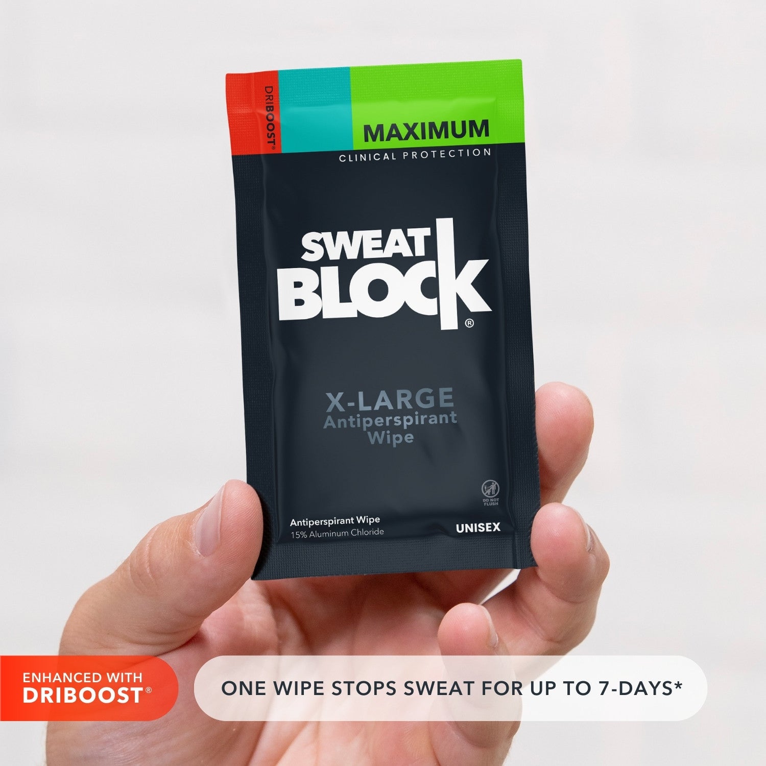 Max Clinical Antiperspirant Body Wipes [XL] | SweatBlock