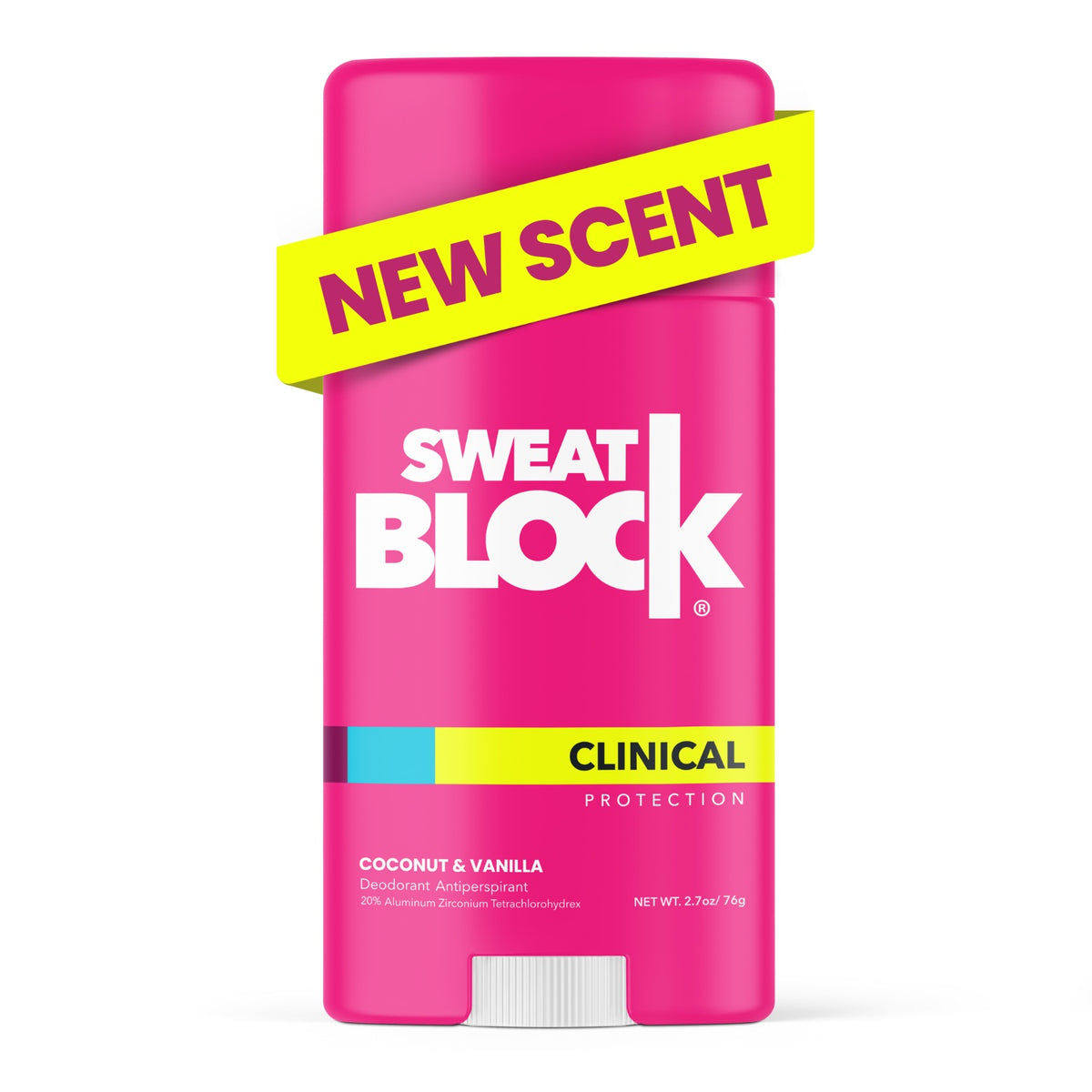 SweatBlock Clinical Deodorant Antiperspirant - Coconut Vanilla Scent for Women