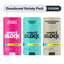 Clinical Deodorant Variety Pack, 3 Sticks