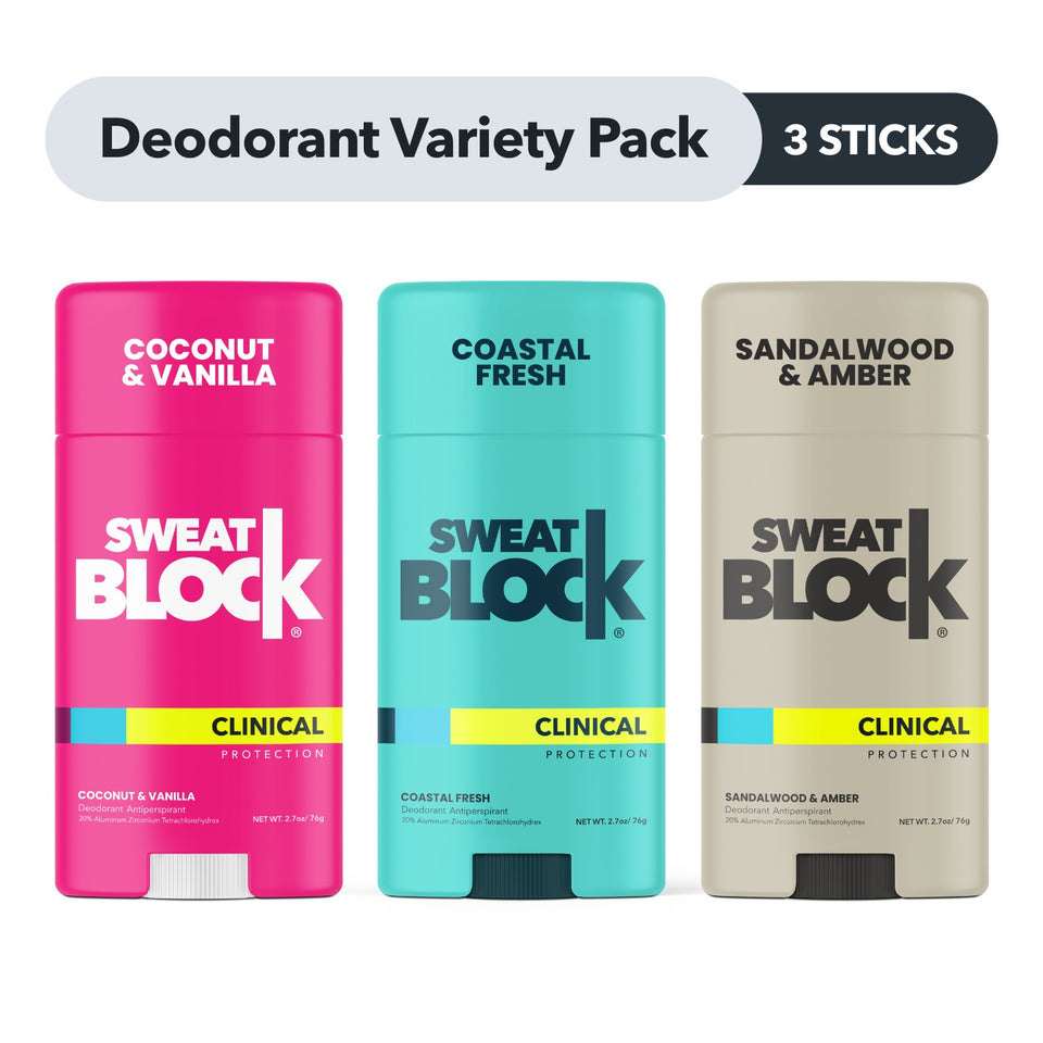 Clinical Deodorant Variety Pack, 3 Sticks