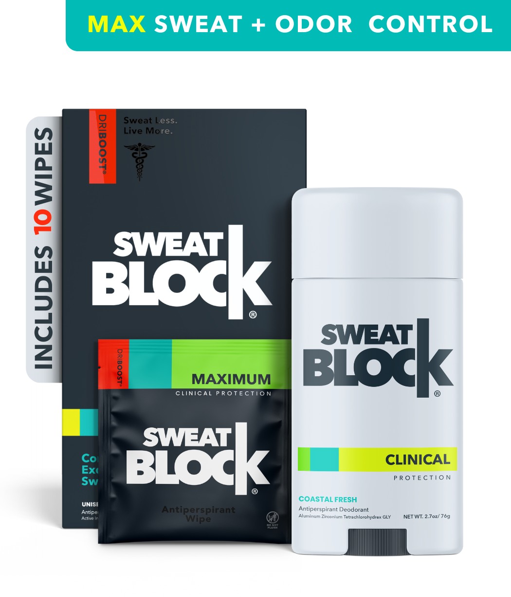 SweatBlock Max Clinical Sweat + Odor System